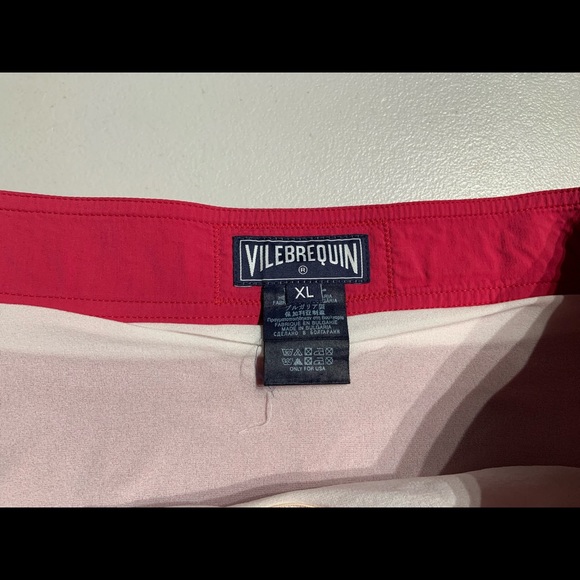Vilebrequin Swim Trunks Board Shorts Pink Lined Men's XL 34" Waist - Picture 5 of 6